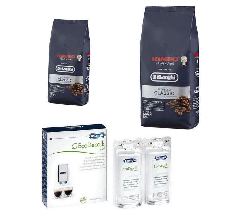 Lot De 2 Paquets Café En Grains Kimbo 1kg Et 1 Détartrant Cafetière, Machine à Café 5513282371, 5513