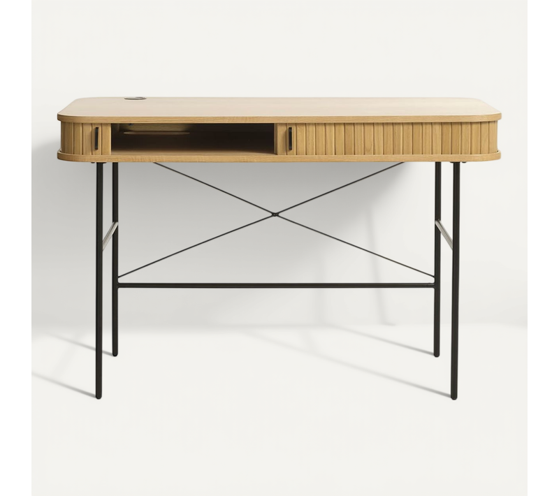 Bureau Bois Naturel Alba 120x60 Cm
