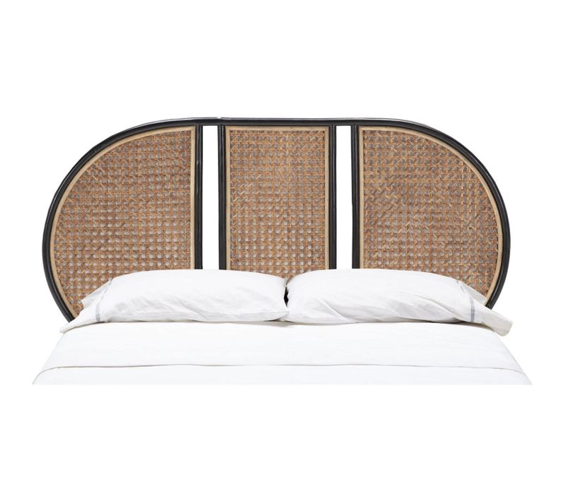 Tête De Lit 160x3x90 Osier Naturel/noir