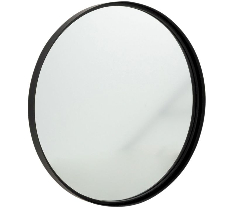 Miroir Mural Noir Miroir 60x4x60cm