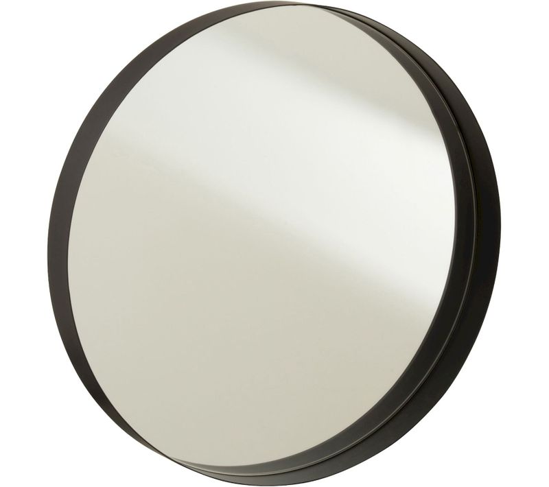 Miroir Mural Noir Fer 40x5x40cm