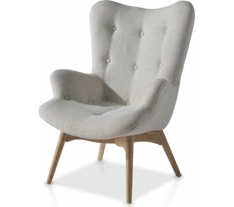 Fauteuil Simili-cuir Gris 70x80x92cm