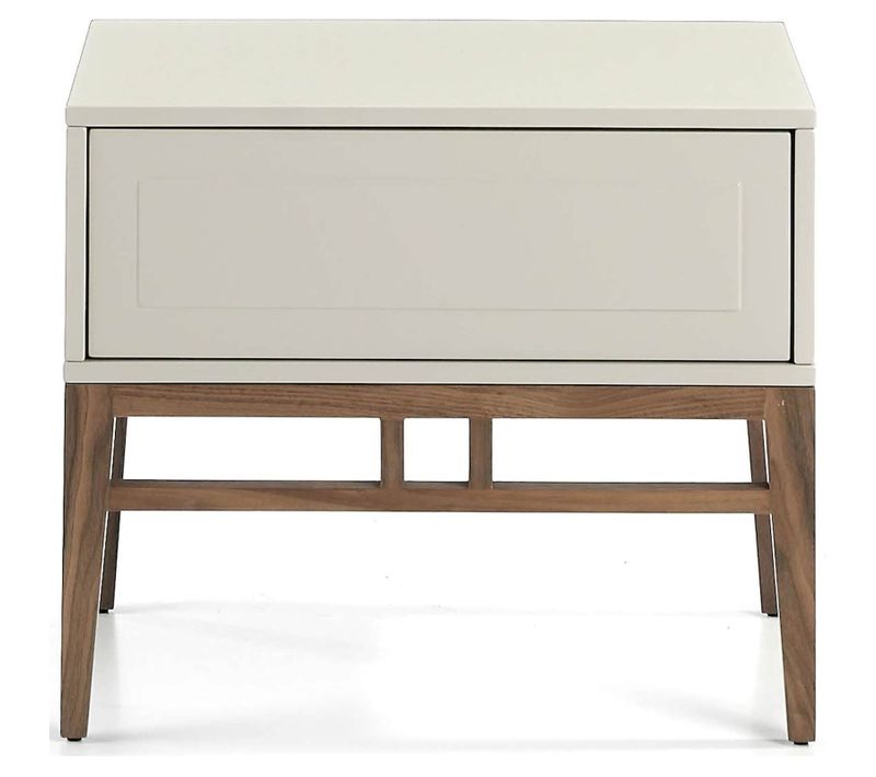 Table De Chevet Bois Gris 60x40x50cm