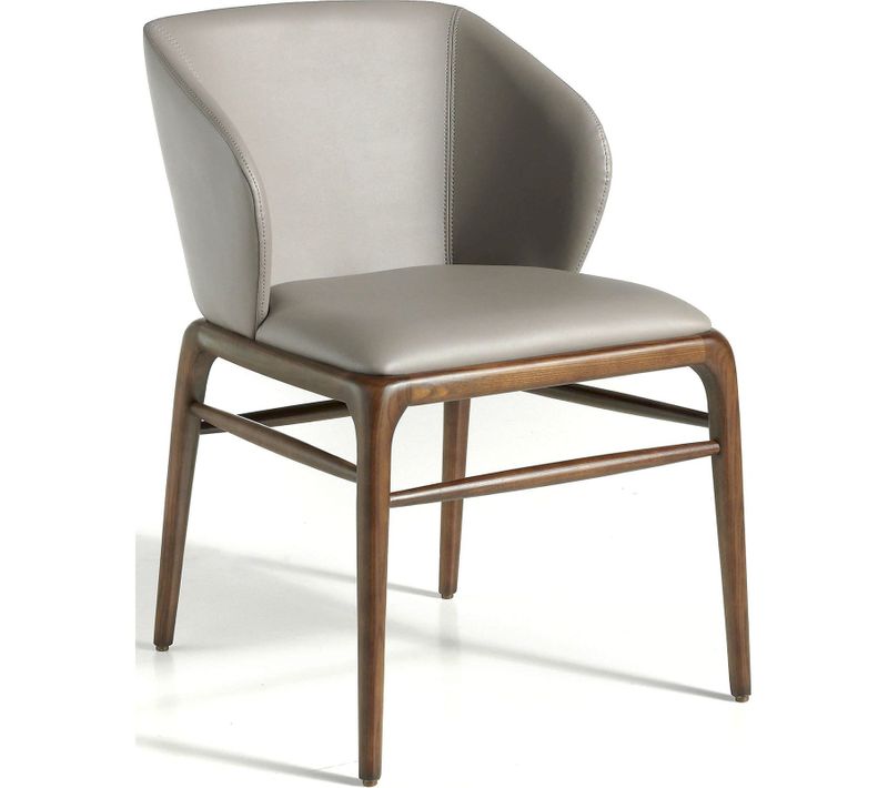 Chaise Simili-cuir Marron 55x60x76cm