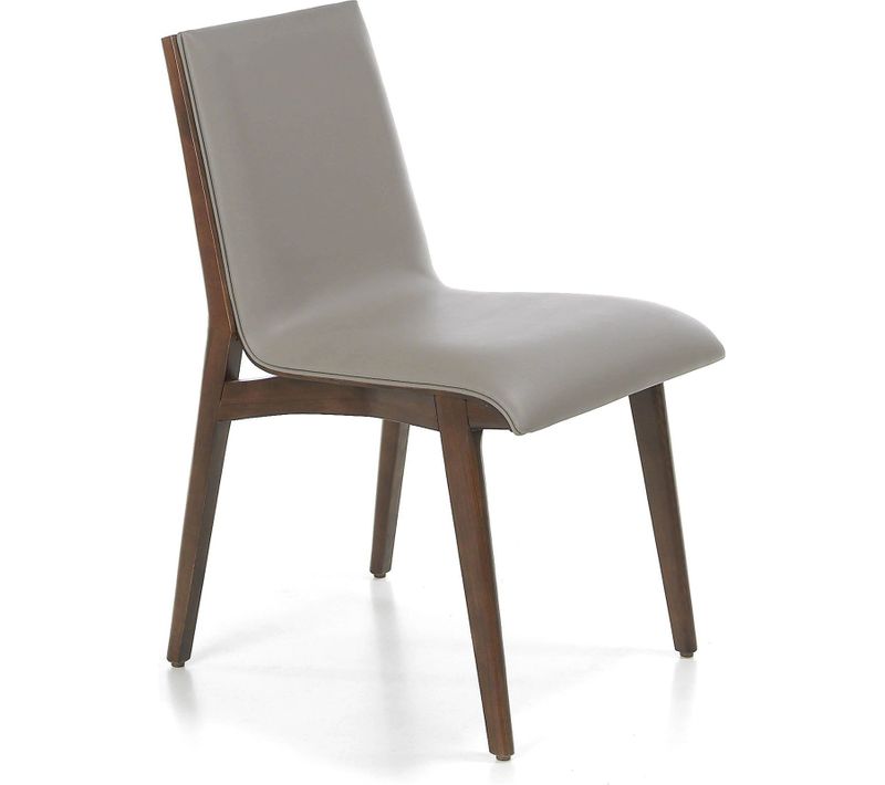 Chaise Simili-cuir Marron 46x59x82cm