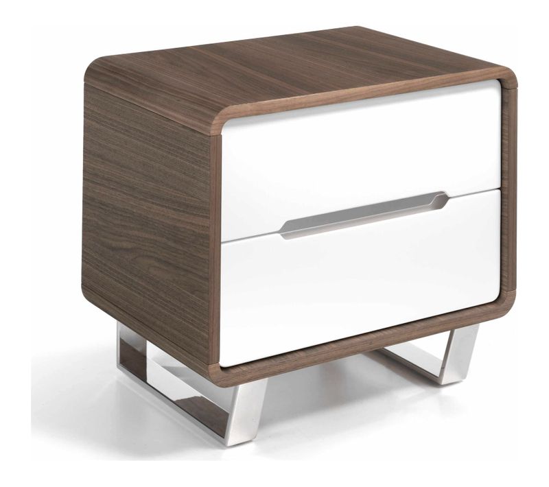 Table De Chevet Bois Foncé 66x48x48cm