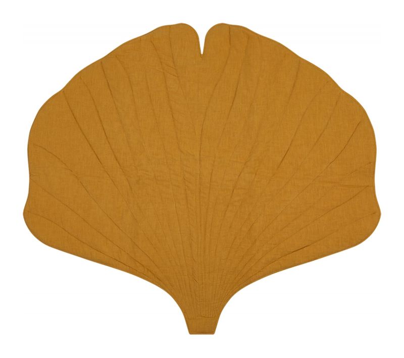 Tapis De Sol Molletonné Bébé Feuille Orange 120x110x3cm