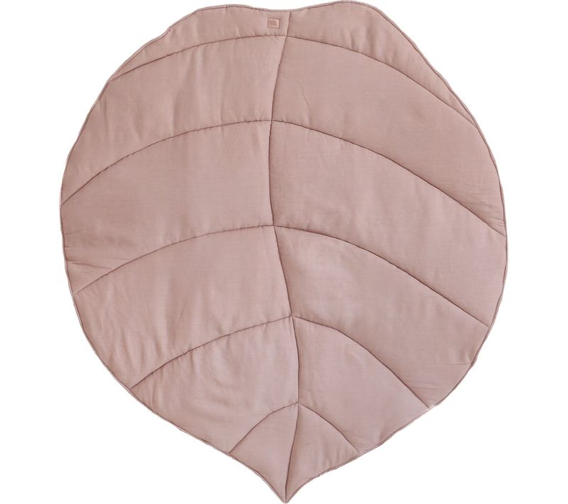 Tapis De Sol Molletonné Bébé Feuille Rose 120x110x3cm