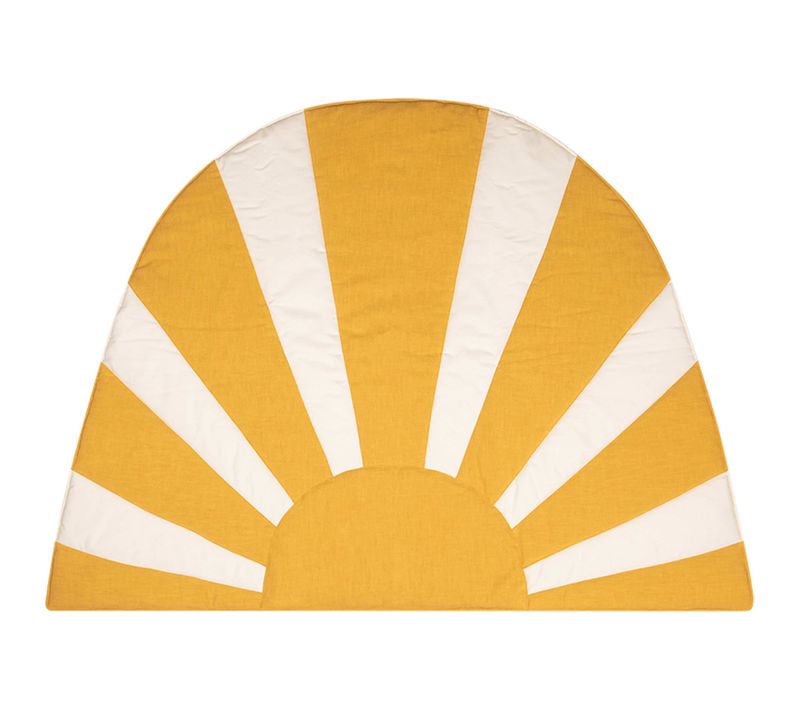 Tapis De Sol Molletonné Bébé Soleil Beige 130x97x3cm