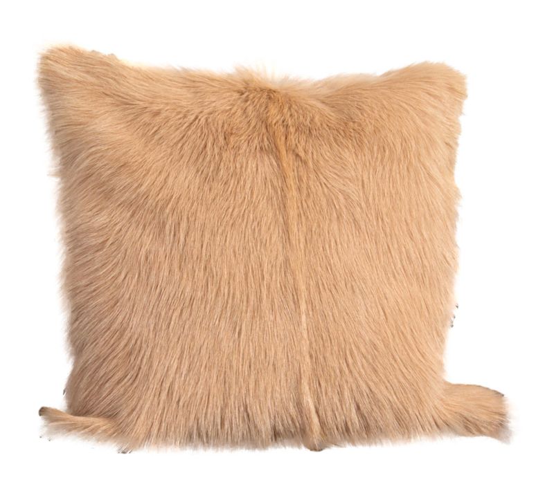 Coussin En Peau De Chèvre Carré