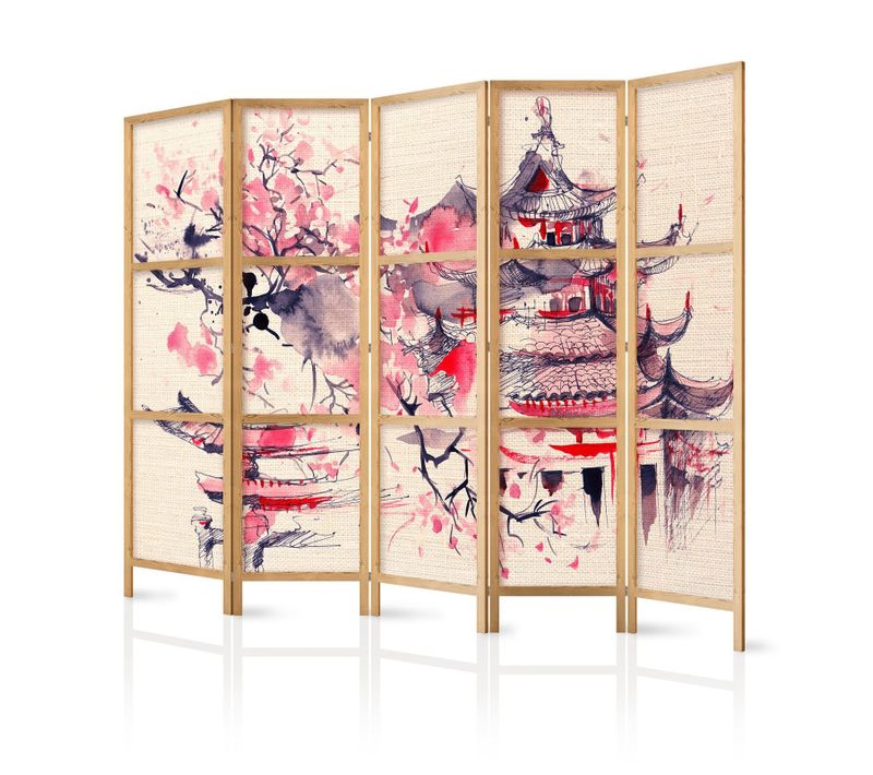 Paravent Japonaisn Un Temple