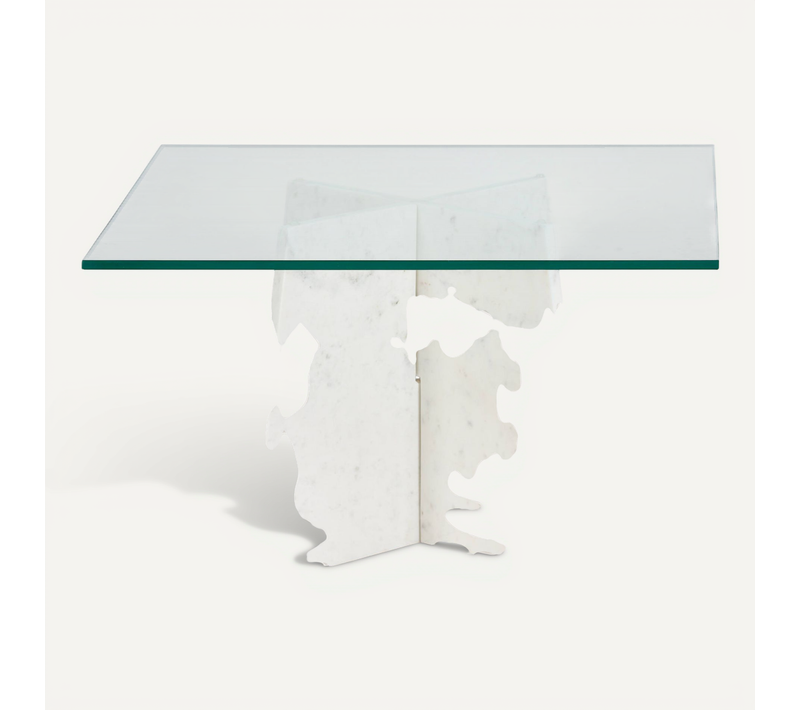 Table Basse Design En Marbre Blanc