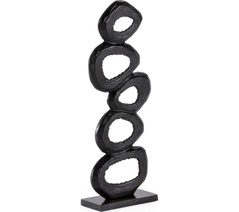 Sculpture Tendance Bronze Noirâtre Élégante