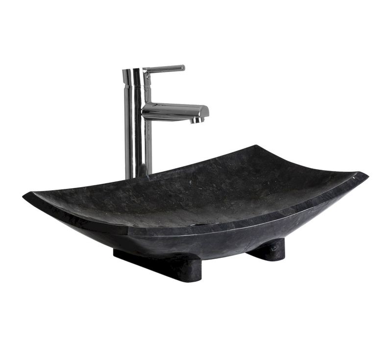 Lavabo élégant Urano Style Colonial En Marbre Noir