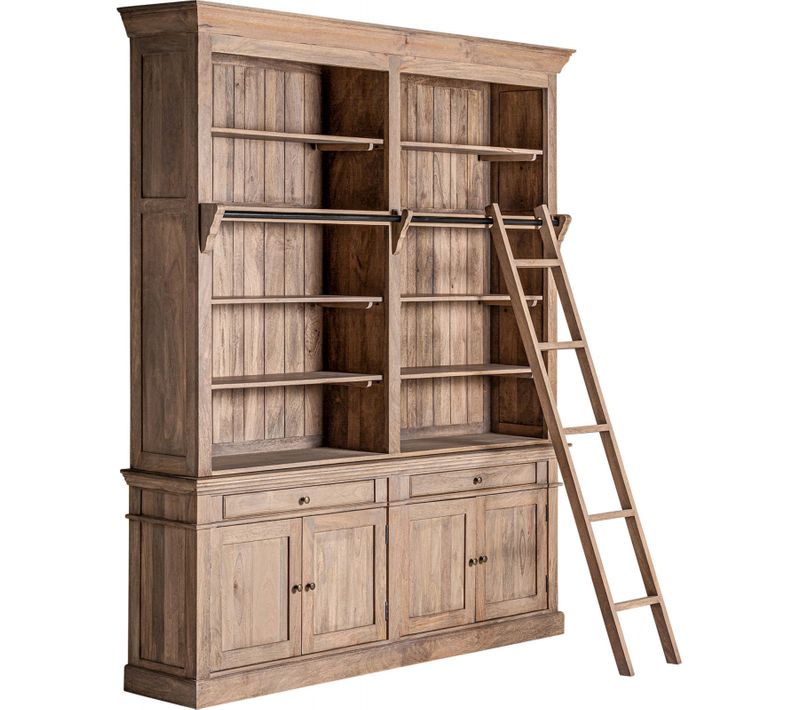 Vitrine Style Colonial En Bois De Mango