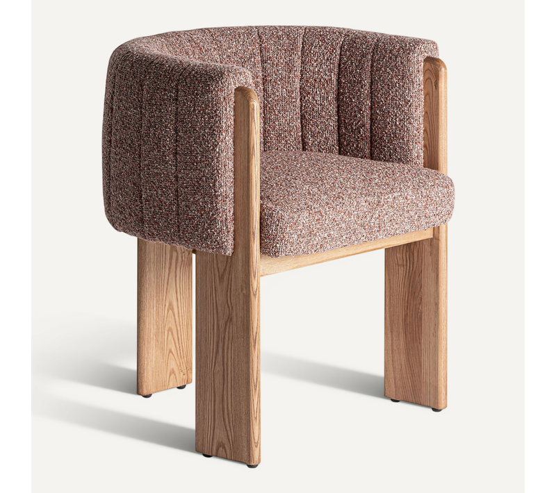 Fauteuil Cluny Style Art Déco En Polyester Et Bois
