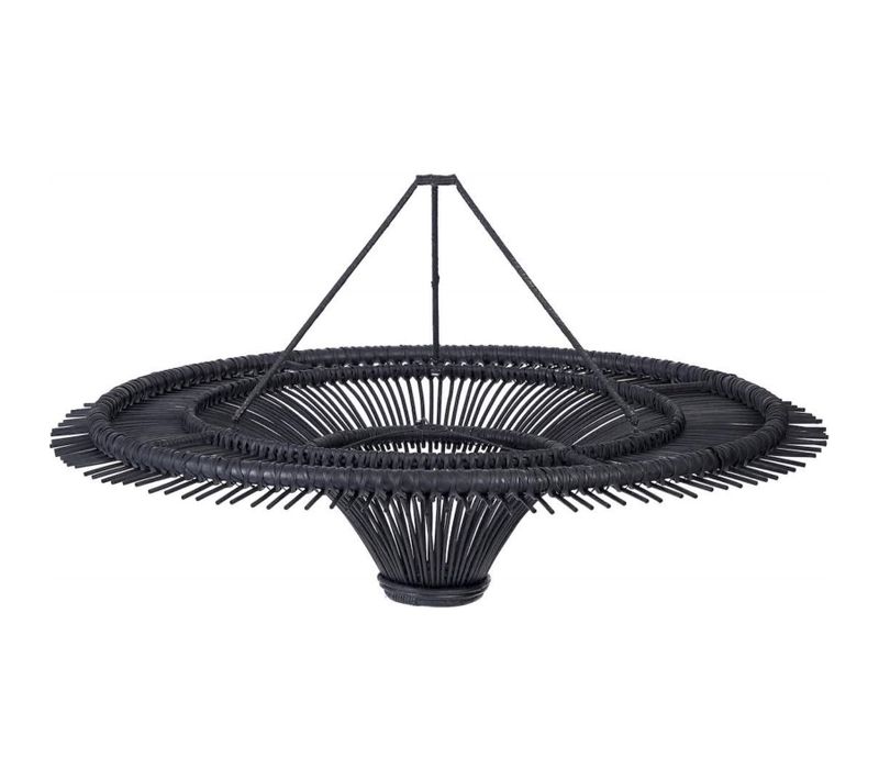 Abat-jour Design Rotin Noir Bazar Bizar
