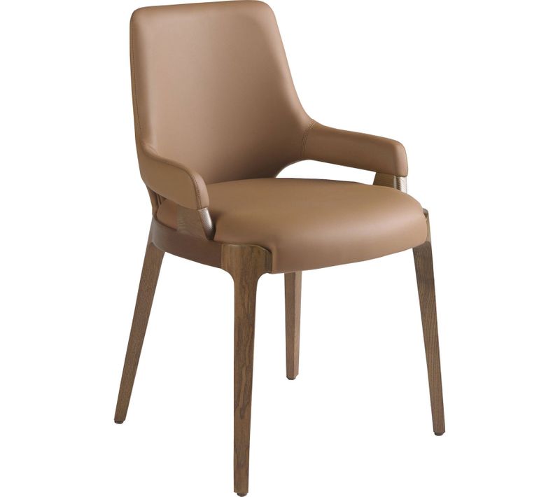 Chaise Design Marron Angel Cerda En Simili Cuir