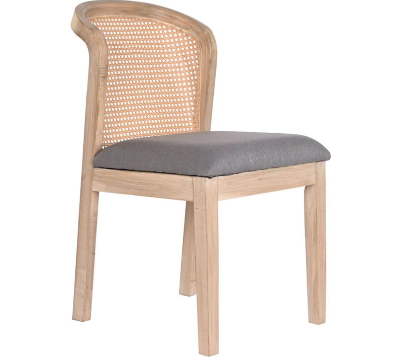 Chaise De Cuisine Design Contemporain En Polyester Gris