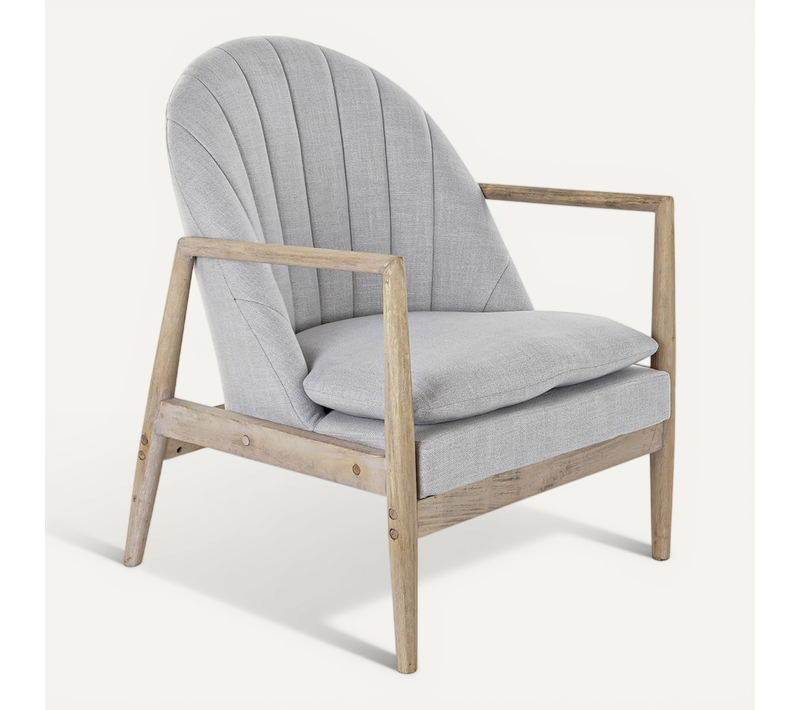 Fauteuil Polyester Gris Confort élégant Et épuré