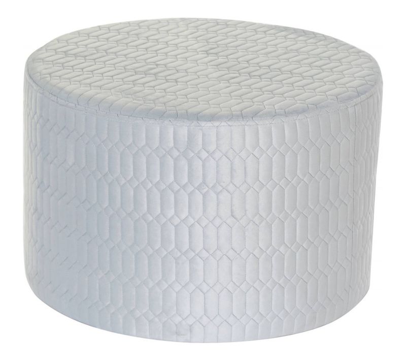 Pouf élégant Polyester Bleu Ciel Confort Optimal