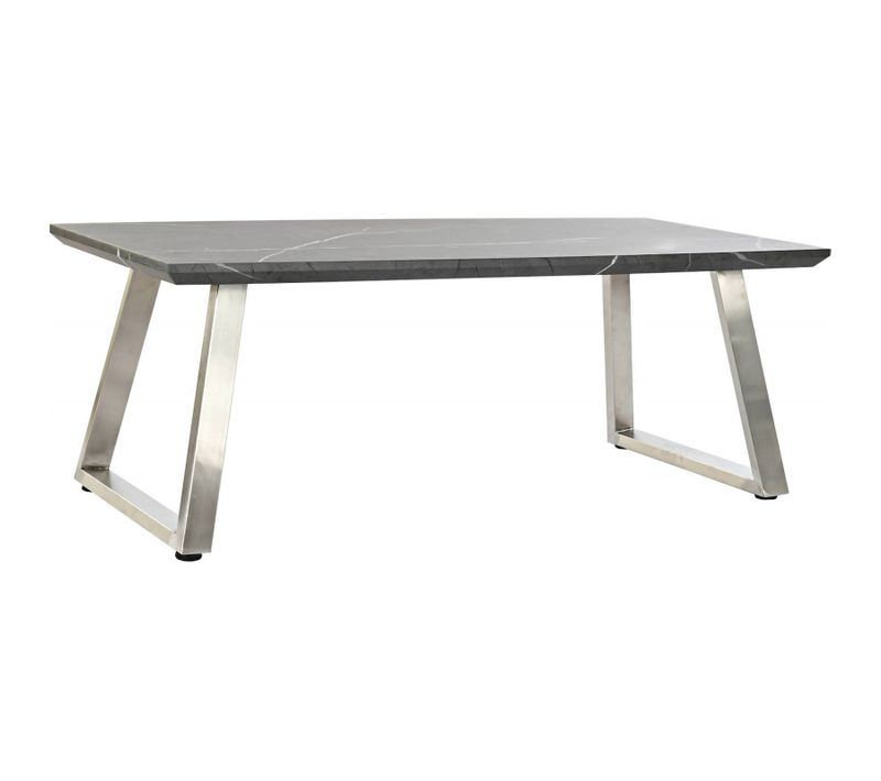 Table Basse Bois Et Acier Noir Pour Salon Chic