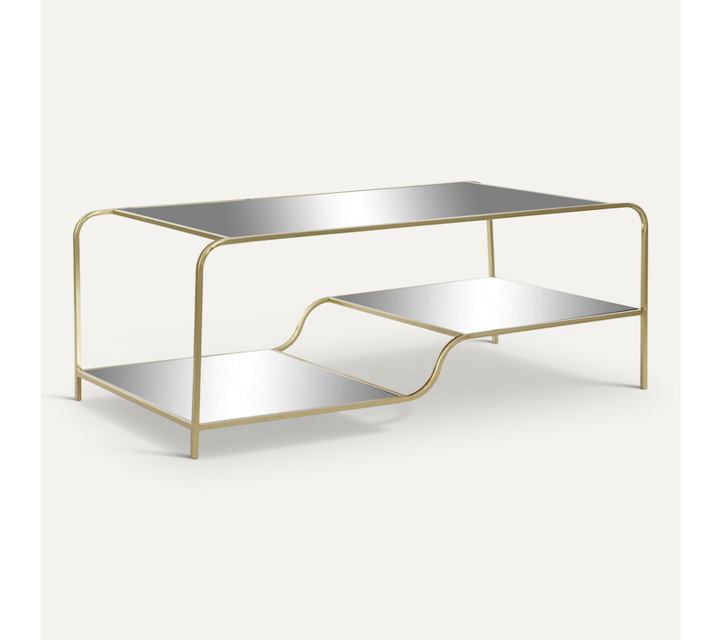 Table Basse élégance Dorée Et Design Moderne