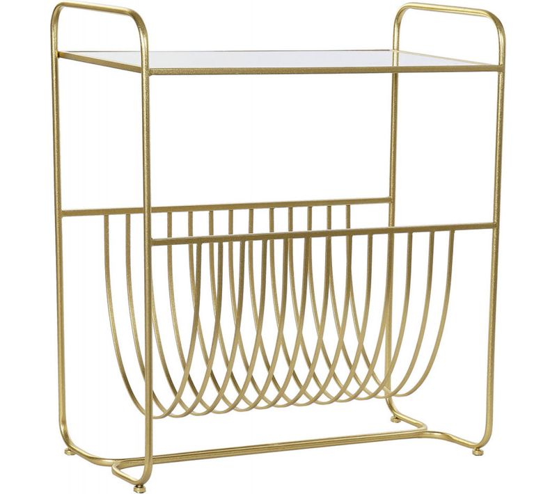 Table D'appoint Dorée Élégante Et Design Pour Salon