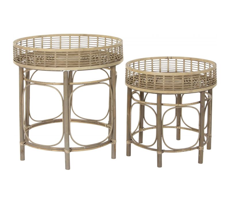 Table D'appoint En Rotin Tressé Pour Une élégance Naturelle