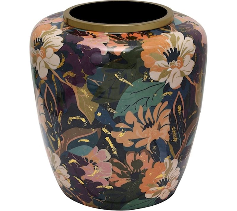 Vase Floral Multicolore En Métal Pour Une Déco Joyeuse