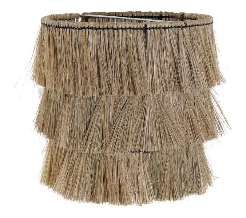 Abat-jour Mural Chic En Jute à Franges Dorées