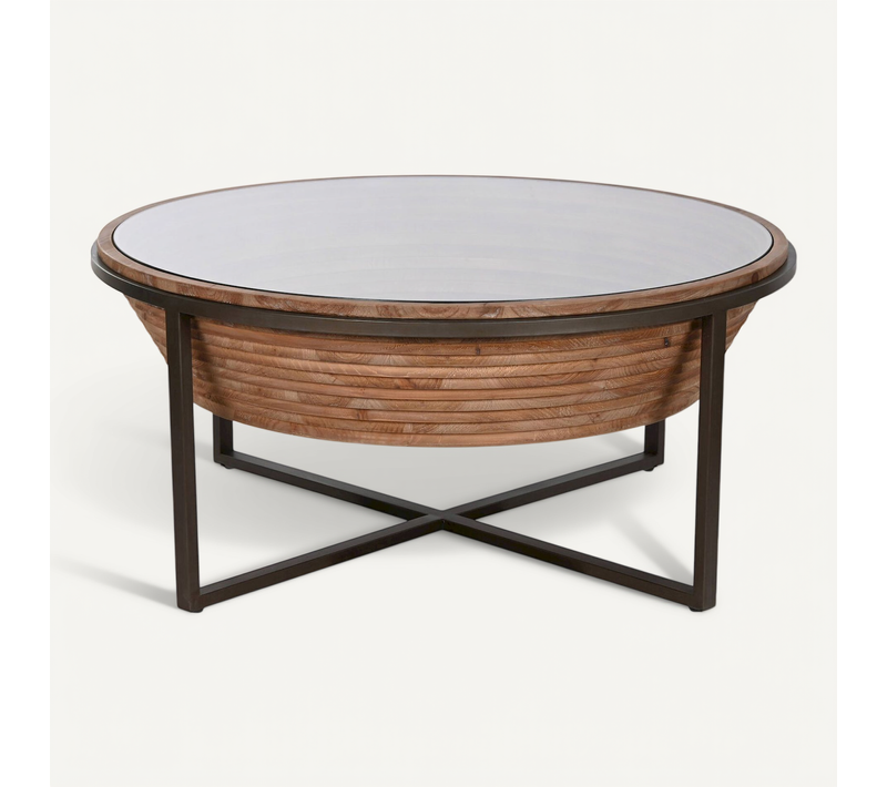 Table Basse Verre Et Bois élégance Salon