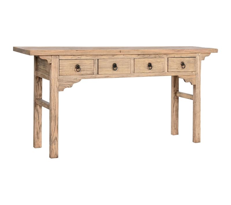 Console Élégante En Bois Pour Hall Accueillant