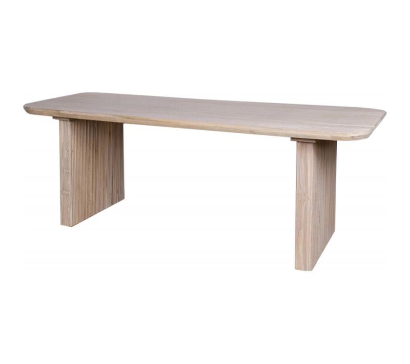 Table De Salon Élégante En Teck Pour Intérieur Chic