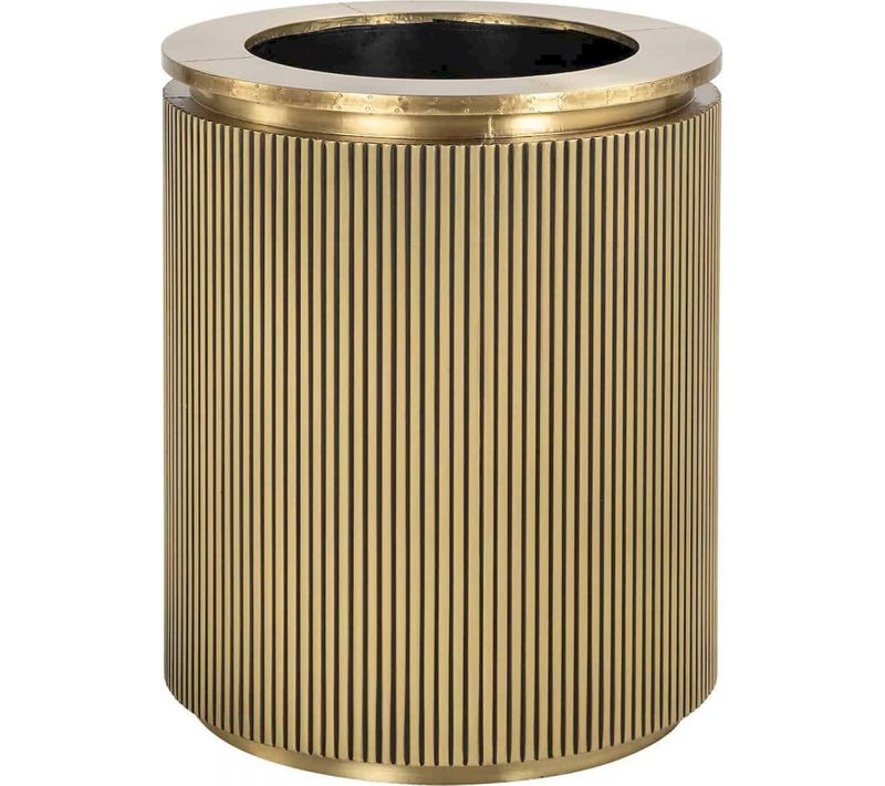 Cache-pot En Métal Brossé Or
