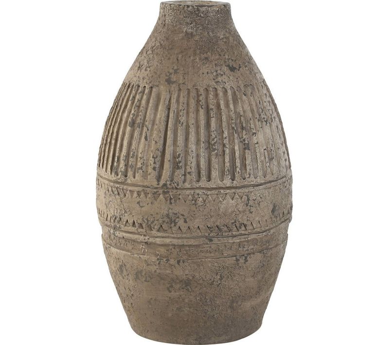 Vase Déco Magnesia Brun Style Artisanal Collection Alpino