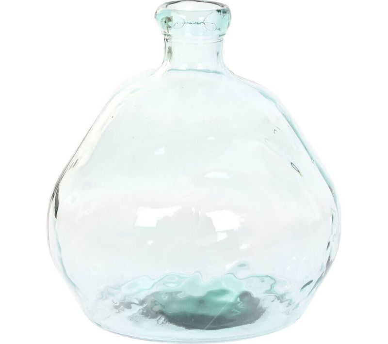 Vase Organique En Cristal Recyclé Transparent Style Urban