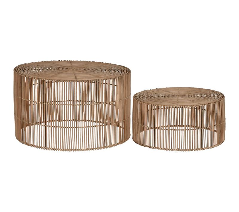 Table Basse Rattan Naturel Style Balinais élégant
