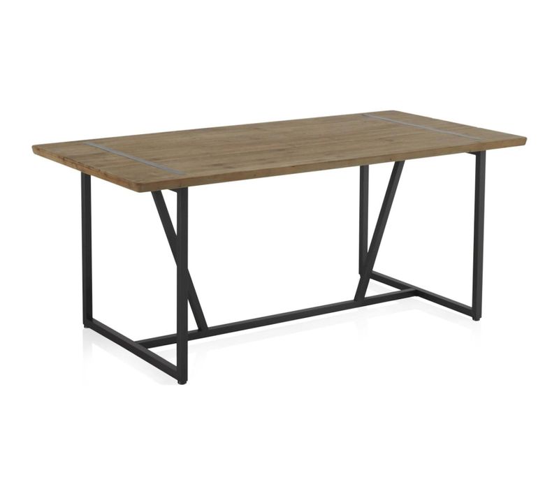 Table Métal Et Bois D'inspiration Naturelle Pour Salle à Manger