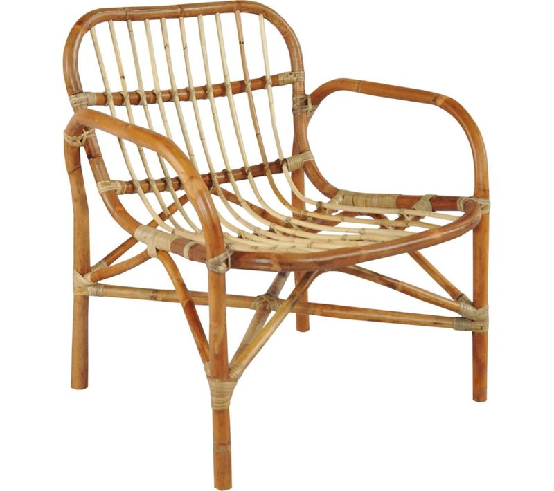 Fauteuil En Rotin Naturel Esprit Bohème Pour Salon Ou Véranda