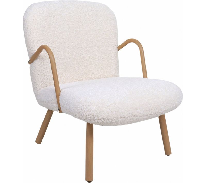 Fauteuil Relax Blanc Style Scandinave