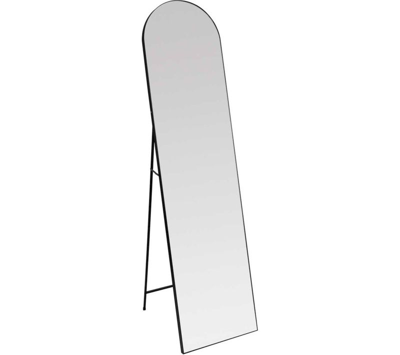 Miroir Sur Pied En Aluminium Noir Design Moderne Pour Chambre