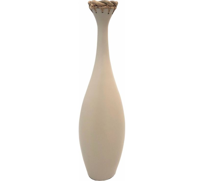 Vase Bambou Naturel Avec Tressage Jacinthe Deau Déco élégante