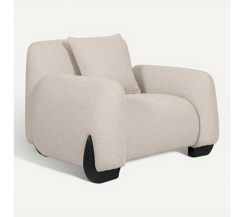 Fauteuil Lounge Biscotti Design Contemporain Grand Confort