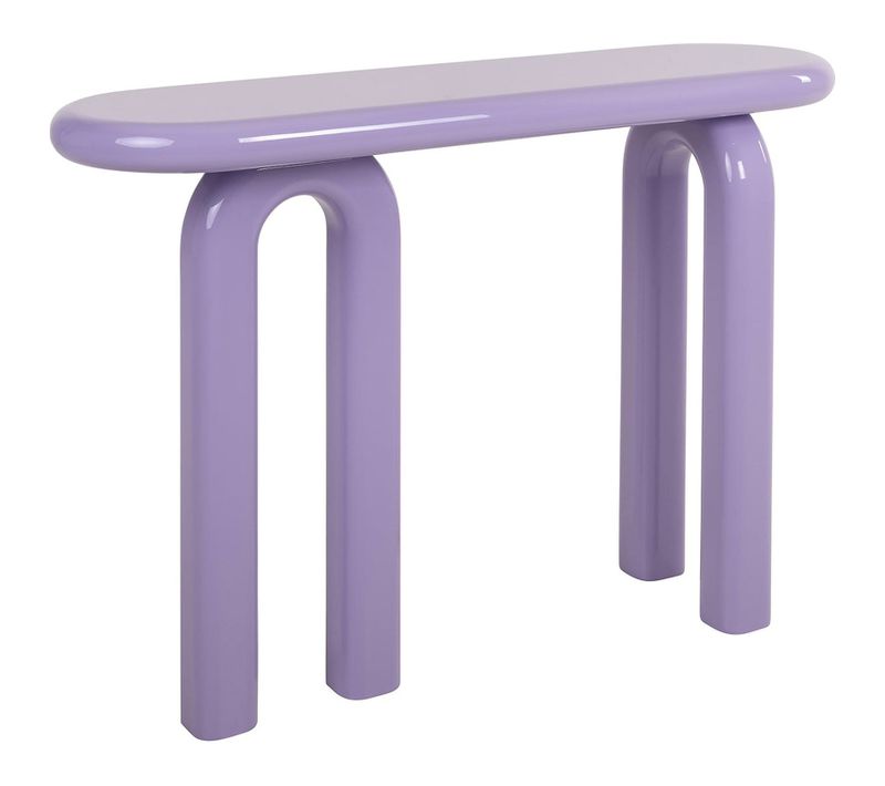 Console Murale Violette Design Moderne En Mdf