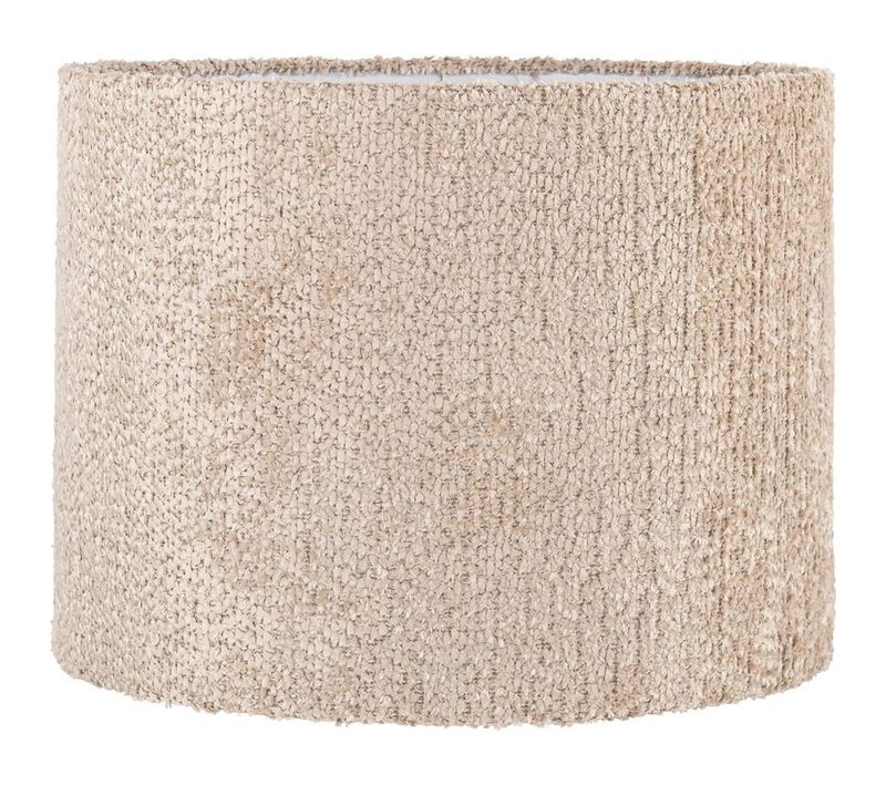 Abat Jour Tissu Beige Effet Texturé Pour Une Lumière Chaleureuse