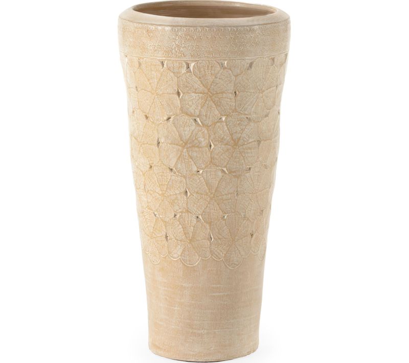 Cache Pot En Terre Cuite Crème Lavante Finition Artisanale élégante