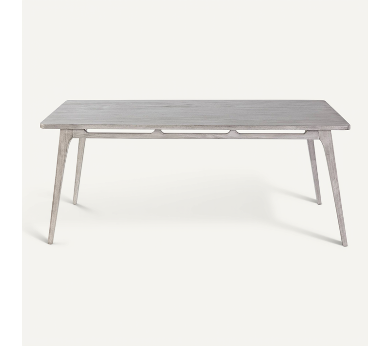 Table De Salle à Manger Bois De Cèdre Gris Voilé élégance Intemporelle