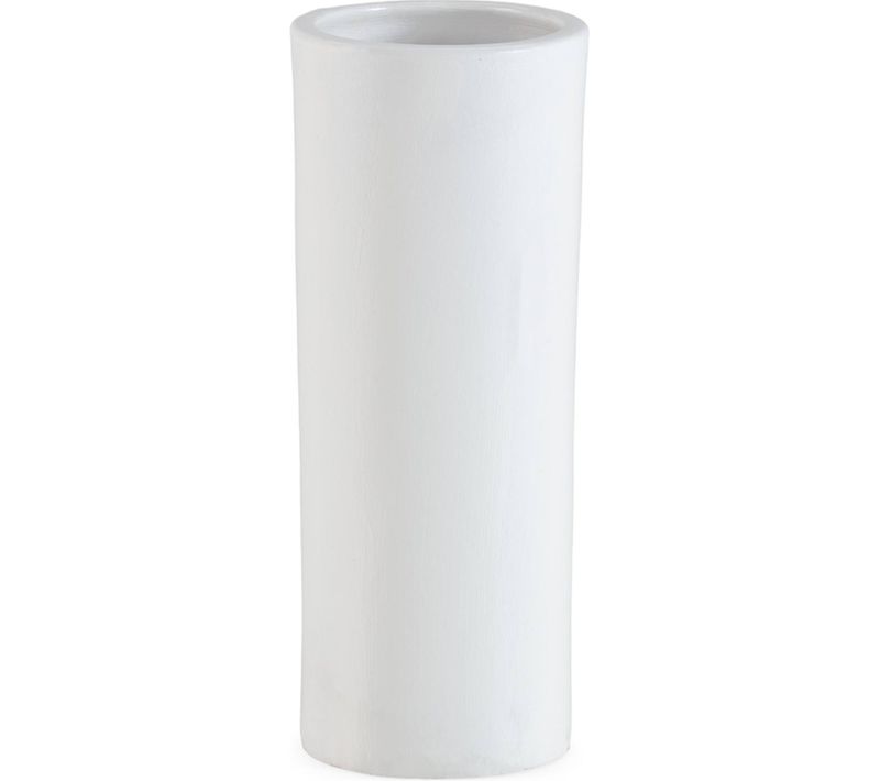 Vase Blanc En Terre Cuite Design Élégant Pour Décoration Moderne