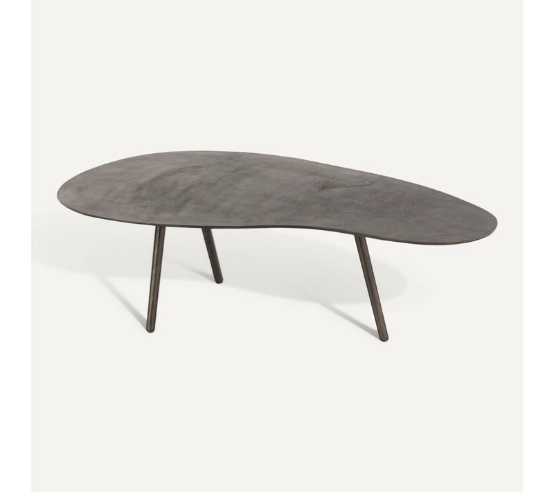 Table Basse Goutte Métal Noir élégance Moderne Salon